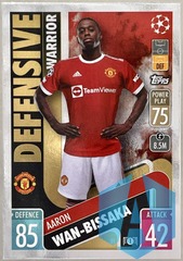 2021-22 Topps Match Attax Defensive Warrior #31 Aaron Wan-Bissaka